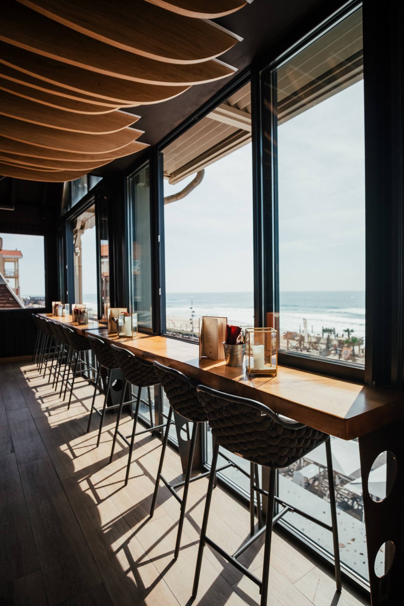 Bar avec vue océan panoramique Lacanau Café Maritime