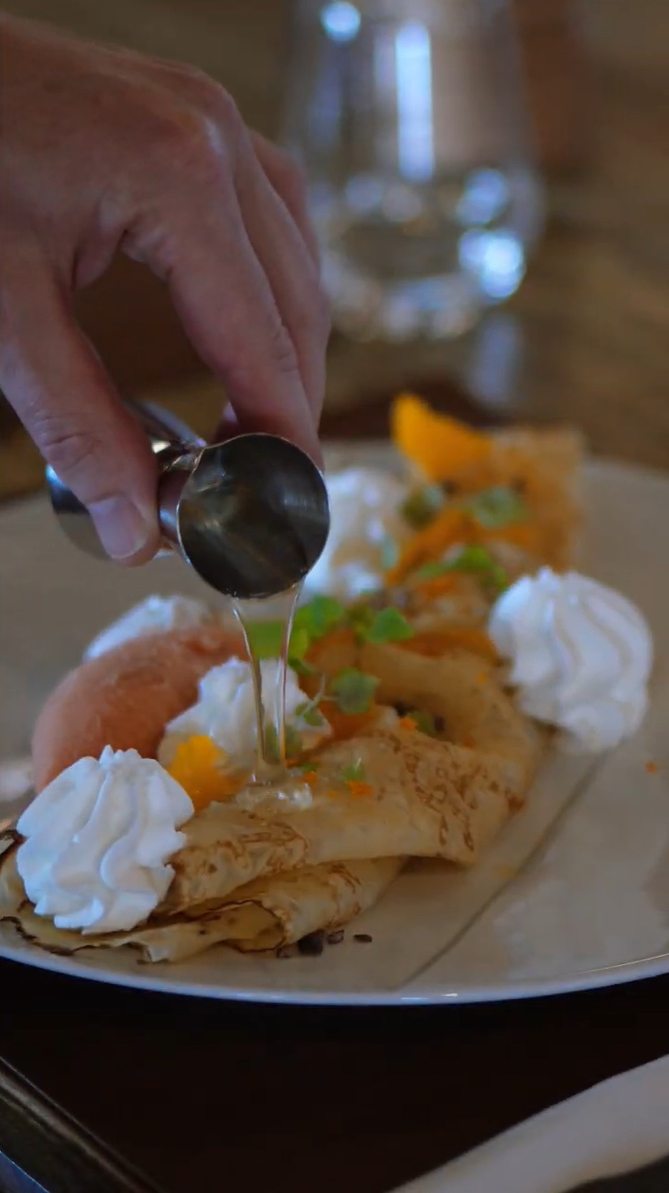 Des desserts flambés pour prolonger le spectacle