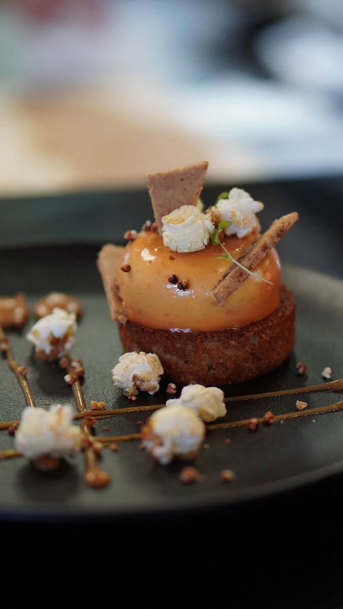 Dessert fait par un chef pâtissier à Lacanau 