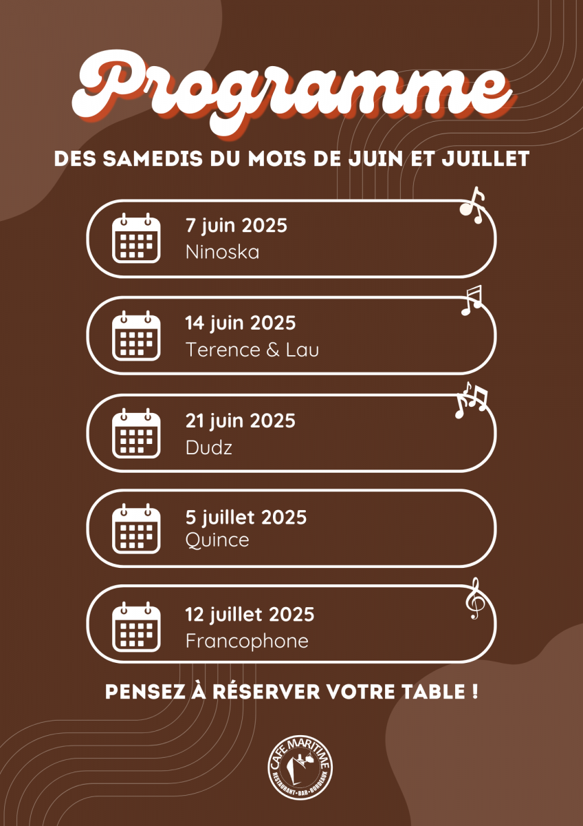 NOUVEAU Soirée avec groupe de musique live tous les samedis soirs et nouvelle carte de tapas